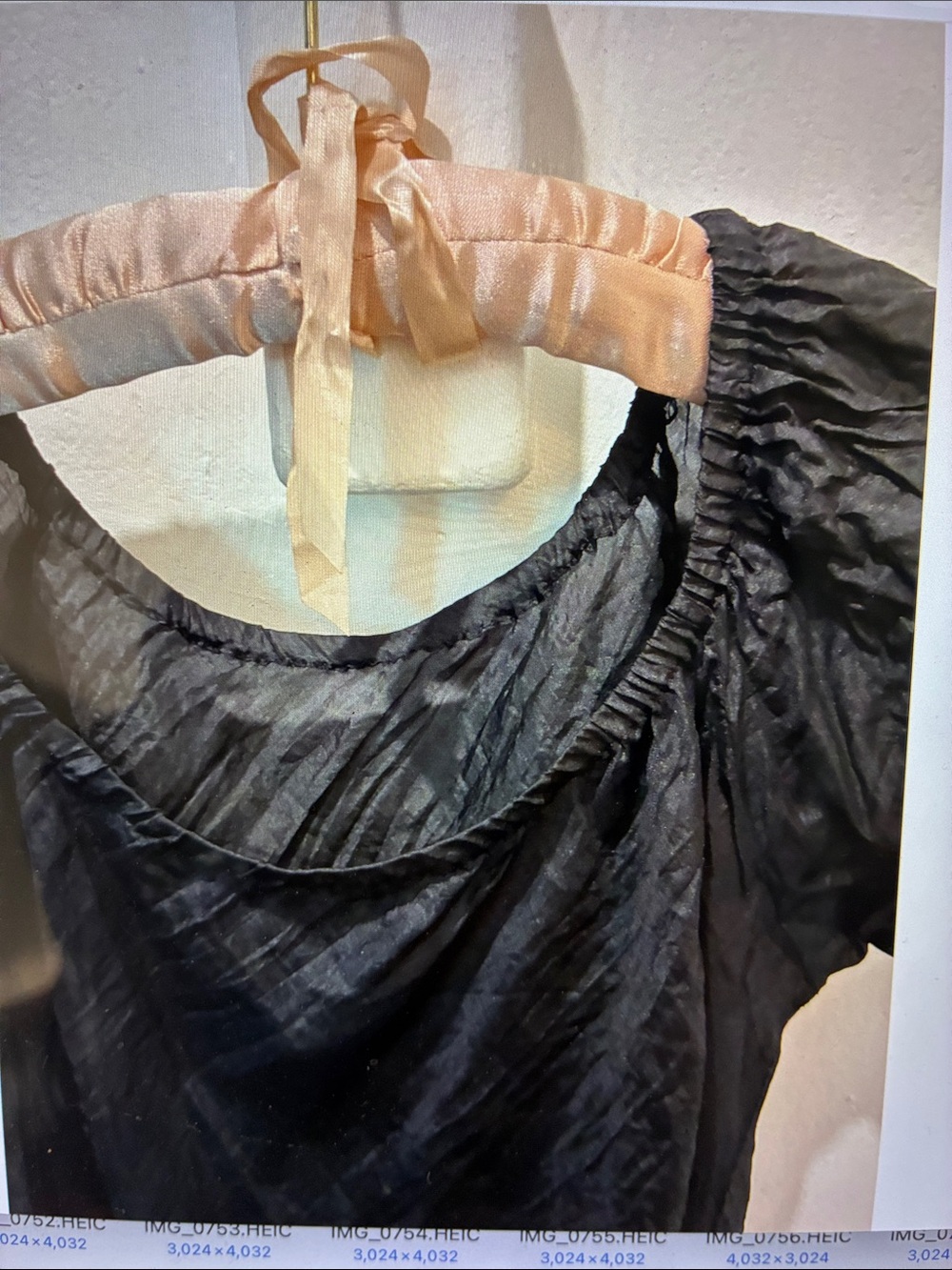 Silk peasant blouse from Paris - Picture 3 of 5